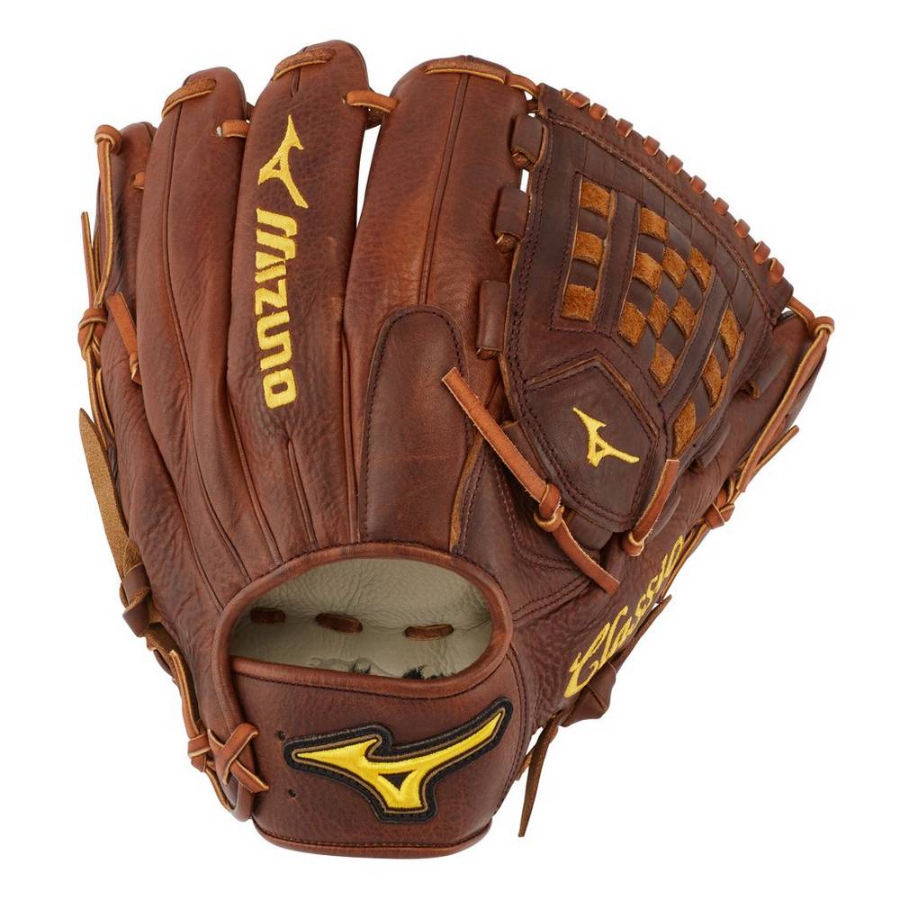 Mens Mizuno Classic Pro Soft Pitcher 12" Baseball Gloves Brown Philippines (RQJGXU398)